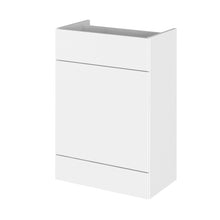 Hudson Reed Fusion 600mm Wc Unit Contemp Gloss White MFC Painted Gloss 864x600x355mm - JJ Building Materials
