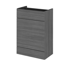 Hudson Reed Fusion 600mm Wc Unit Contemp Graphite Grey Woodgrain MFC Textured Woodgrain 864x600x355mm - JJ Building Materials