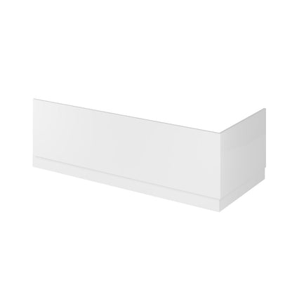 Hudson Reed Fusion 700mm Bath End Panel & Plinth Contemp Gloss White MDF Painted Gloss 560x680x36mm - JJ Building Materials
