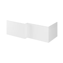 Hudson Reed Fusion 700mm Shower Bath End Panel Contemp Gloss White MDF Painted Gloss 540x680x18mm - JJ Building Materials