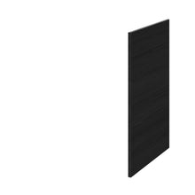 Hudson Reed Fusion Decorative End Panel Contemp Charcoal Black MFC Textured Woodgrain 864x370x18mm - JJ Building Materials