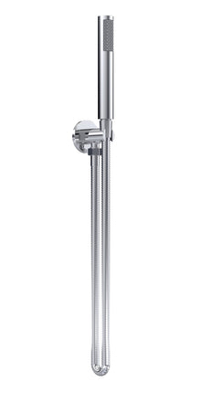 Hudson Reed Hand Held Shower Kits Outlet Elbow, Parking Bracket, Flex And Handset Contemp Chrome Brass Abs 1230x30x55mm - JJ Building Materials