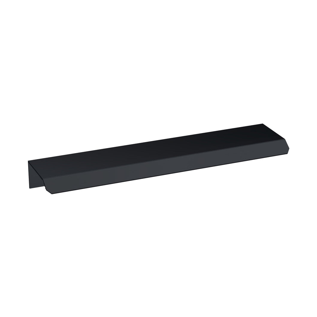 Hudson Reed Handles Finger Pull Handle 150mm Contemp Black Aluminium 17x150x36mm - JJ Building Materials