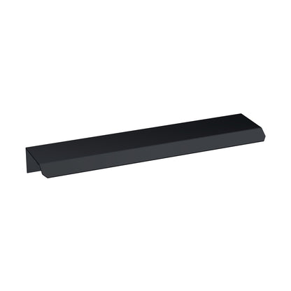 Hudson Reed Handles Finger Pull Handle 150mm Contemp Black Aluminium 17x150x36mm - JJ Building Materials