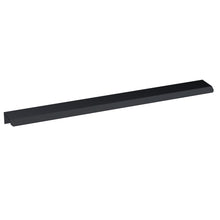 Hudson Reed Handles Finger Pull Handle 300mm Contemp Black Aluminium 17x300x36mm - JJ Building Materials