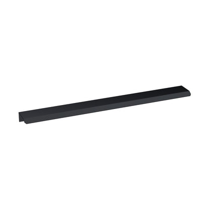 Hudson Reed Handles Finger Pull Handle 300mm Contemp Black Aluminium 17x300x36mm - JJ Building Materials