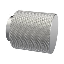 Hudson Reed Handles Indented Round Knob Contemp Satin Nickel Aluminium 30x30x30mm - JJ Building Materials