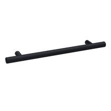 Hudson Reed Handles Knurled Bar Handle 160mm Contemp Matt Black Brass 220x12x32mm - JJ Building Materials