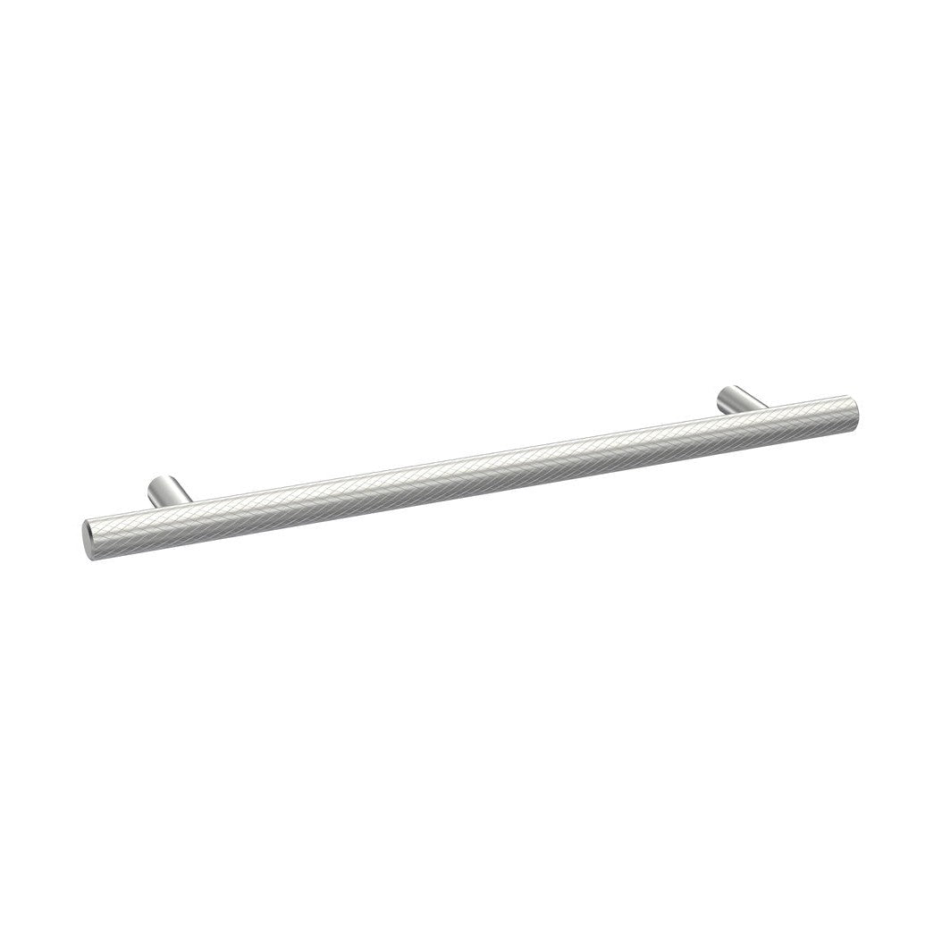 Hudson Reed Handles Knurled Bar Handle 192mm Contemp Chrome Brass 252x12x32mm - JJ Building Materials
