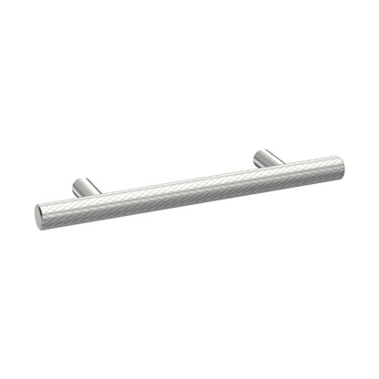 Hudson Reed Handles Knurled Bar Handle 96mm Contemp Chrome Brass 156x12x32mm - JJ Building Materials