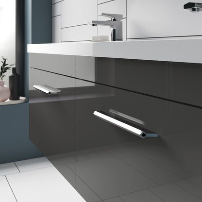 Hudson Reed Handles Profile Handle 160mm Contemp Chrome Aluminium 14x176x30mm - JJ Building Materials