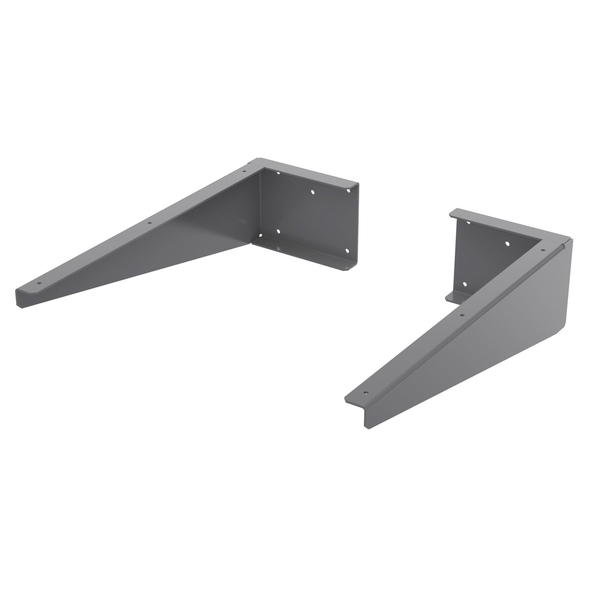 Hudson Reed Handles Shelf Support Brackets Contemp Dark Grey Stainless Steel 300x100x50mm - JJ Building Materials