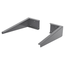 Hudson Reed Handles Shelf Support Brackets Contemp Dark Grey Stainless Steel 300x100x50mm - JJ Building Materials