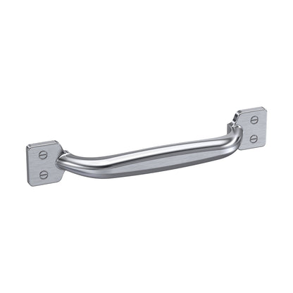 Hudson Reed Handles Strap Handle 96mm Contemp Satin Nickel Brass 126x19x23mm - JJ Building Materials