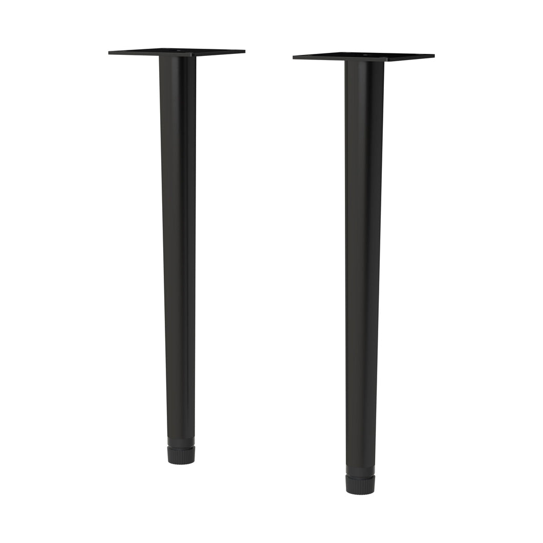 Hudson Reed Handles Wall Hung Vanity Decorative Leg Set Contemp Black Stainless Steel 260x70x70mm - JJ Building Materials