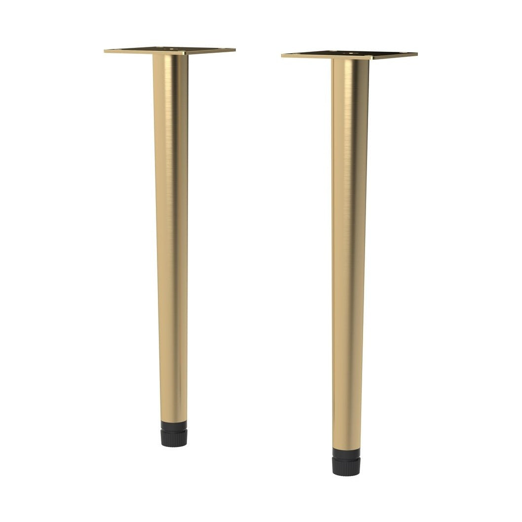 Hudson Reed Handles Wall Hung Vanity Decorative Leg Set Contemp Brushed Brass Stainless Steel 260x70x70mm - JJ Building Materials