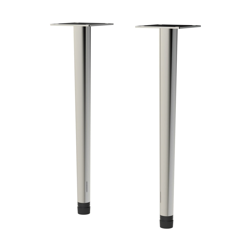 Hudson Reed Handles Wall Hung Vanity Decorative Leg Set Contemp Chrome Stainless Steel 260x70x70mm - JJ Building Materials