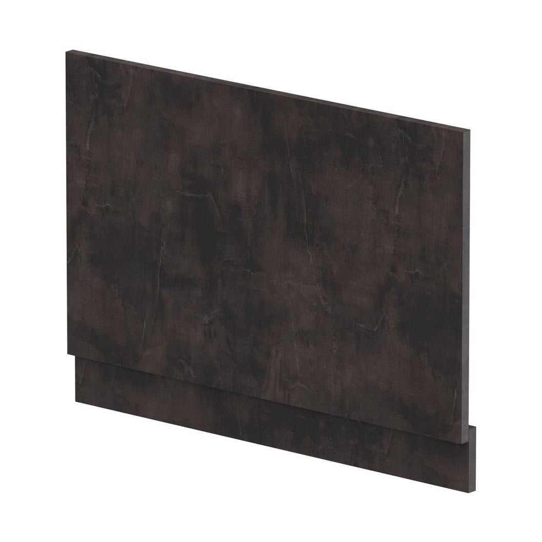 Hudson Reed Havana Straight End Panel & Plinth (800mm) Contemp Metallic Slate MFC Textured Matt 560x780x36mm - JJ Building Materials