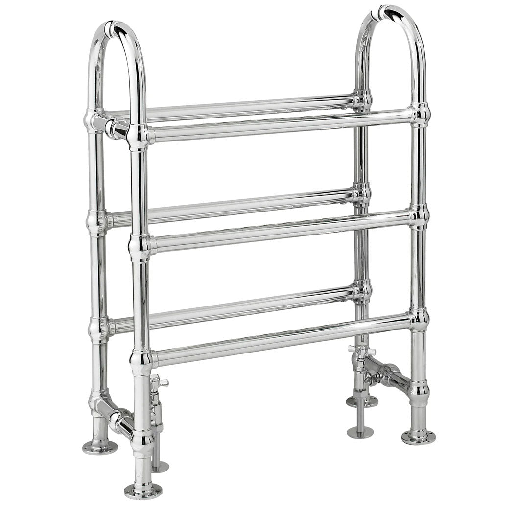 Hudson Reed Heated Towels Rails Adelaide Trad Chrome Steel 762x685x230mm - JJ Building Materials