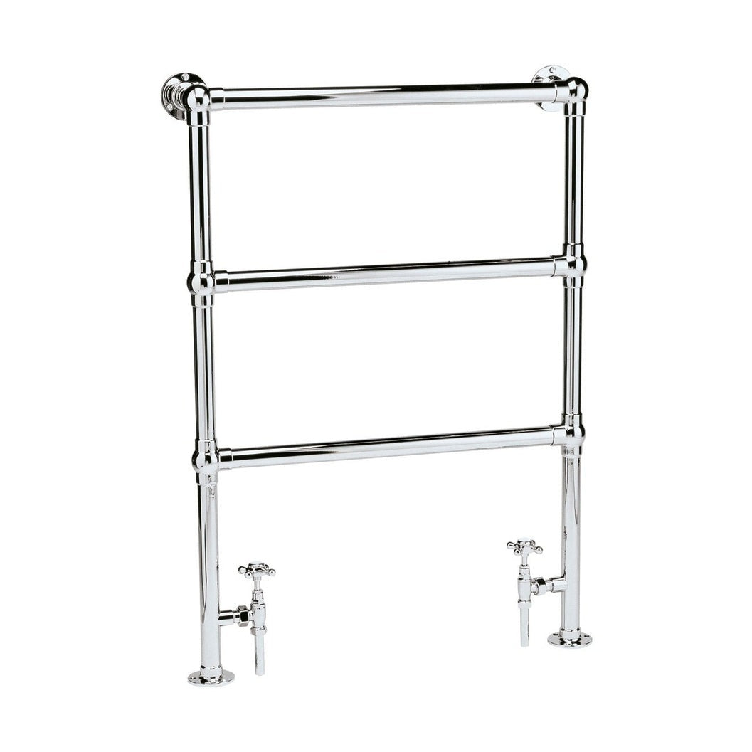 Hudson Reed Heated Towels Rails Countess Trad Chrome Steel 966x676x165mm - JJ Building Materials