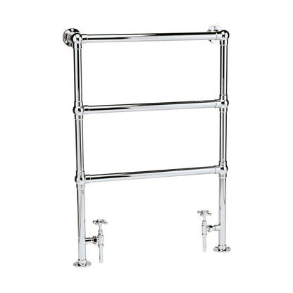 Hudson Reed Heated Towels Rails Countess Trad Chrome Steel 966x676x165mm - JJ Building Materials