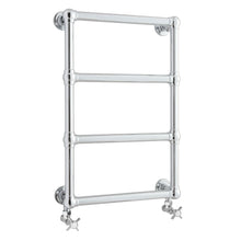 Hudson Reed Heated Towels Rails Epsom Wall Mounted Towel Rail Trad Chrome Steel 748x498x123mm - JJ Building Materials