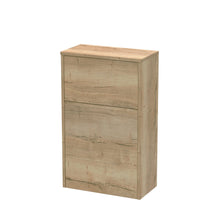 Hudson Reed Juno 500mm Wc Unit Contemp Autumn Oak MFC Textured Woodgrain 821x502x260mm - JJ Building Materials