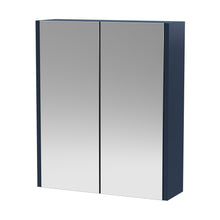 Hudson Reed Juno 600mm Mirror Unit (50/50) Contemp Indigo Blue MFC Painted Matt 715x600x185mm - JJ Building Materials