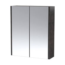 Hudson Reed Juno 600mm Mirror Unit (50/50) Contemp Metallic Slate MFC Textured Matt 715x600x185mm - JJ Building Materials