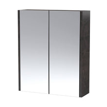 Hudson Reed Juno 600mm Mirror Unit (50/50) Contemp Metallic Slate MFC Textured Matt 715x600x185mm - JJ Building Materials