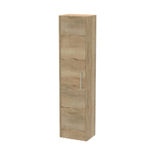 Hudson Reed Juno Wall Hung 350mm Tall Unit Contemp Autumn Oak MFC Textured Woodgrain 1433x350x255mm - JJ Building Materials