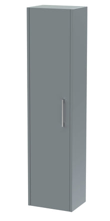 Hudson Reed Juno Wall Hung 350mm Tall Unit Contemp Coastal Grey MFC Smooth Matt 1433x350x255mm - JJ Building Materials