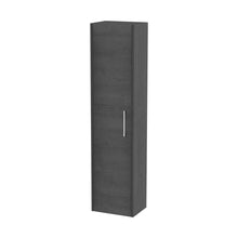 Hudson Reed Juno Wall Hung 350mm Tall Unit Contemp Graphite Grey Woodgrain MFC Textured Woodgrain 1433x350x255mm - JJ Building Materials