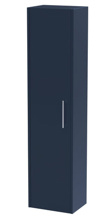 Hudson Reed Juno Wall Hung 350mm Tall Unit Contemp Indigo Blue MFC Painted Matt 1433x350x255mm - JJ Building Materials
