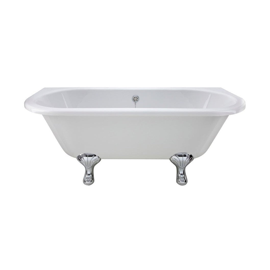 Hudson Reed Kenton Freestanding Bath - Corbel Leg Set (1700mm) Trad White Acrylic - JJ Building Materials
