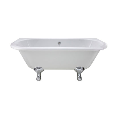 Hudson Reed Kenton Freestanding Bath - Corbel Leg Set (1700mm) Trad White Acrylic - JJ Building Materials