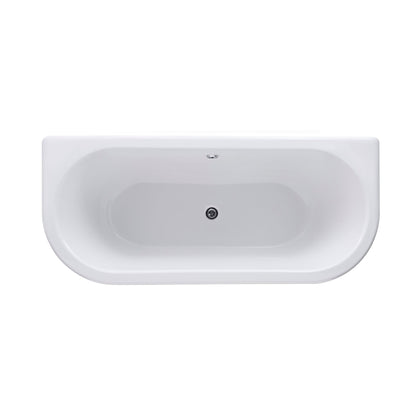 Hudson Reed Kenton Freestanding Bath - Pride Leg Set (1700mm) Trad White Acrylic - JJ Building Materials