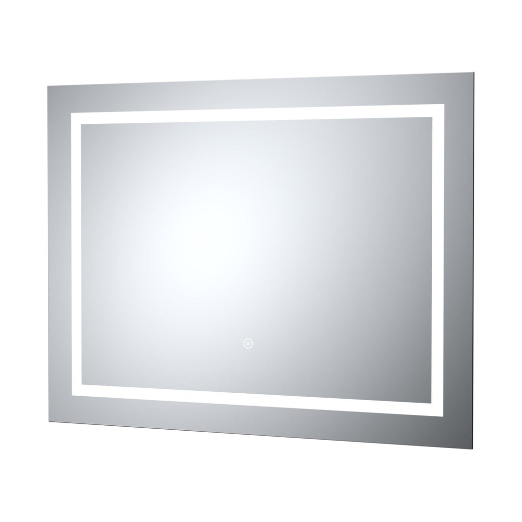 Hudson Reed Led Touch Sensor 800 X 600 Touch Sensor Mirror Contemp Silver Aluminium 600x800x33mm - JJ Building Materials