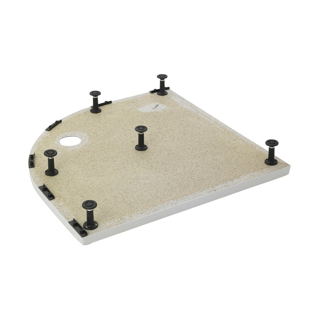 Hudson Reed Leg Sets And Plinths Leg Set & Plinth Kit (1200x900 Curved Plinth) Contemp White Abs 12x1000x12mm - JJ Building Materials