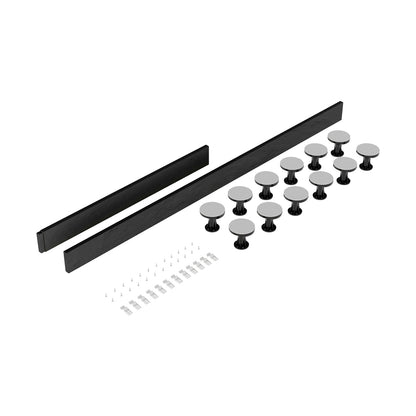 Hudson Reed Leg Sets And Plinths Leg Set Suitable For 1300-1800 Rectangular & Walk In Trays Contemp Grey Slate Abs - JJ Building Materials