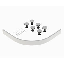 Hudson Reed Leg Sets And Plinths Leg Set Suitable For 700 - 900 Quad & Offset Trays Contemp White Abs 12x1000x12mm - JJ Building Materials