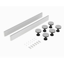 Hudson Reed Leg Sets And Plinths Leg Set Suitable For 700 - 900 Square & Rectangular Trays Contemp White Abs 1000x105x12mm - JJ Building Materials