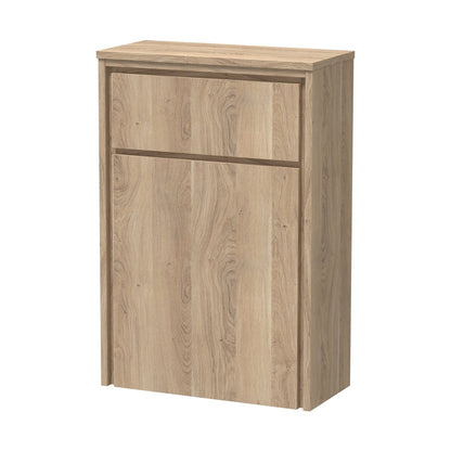 Hudson Reed Lille 550mm Wc Unit (255 Deep) Contemp Bleached Oak MFC Textured Woodgrain 818x550x255mm - JJ Building Materials