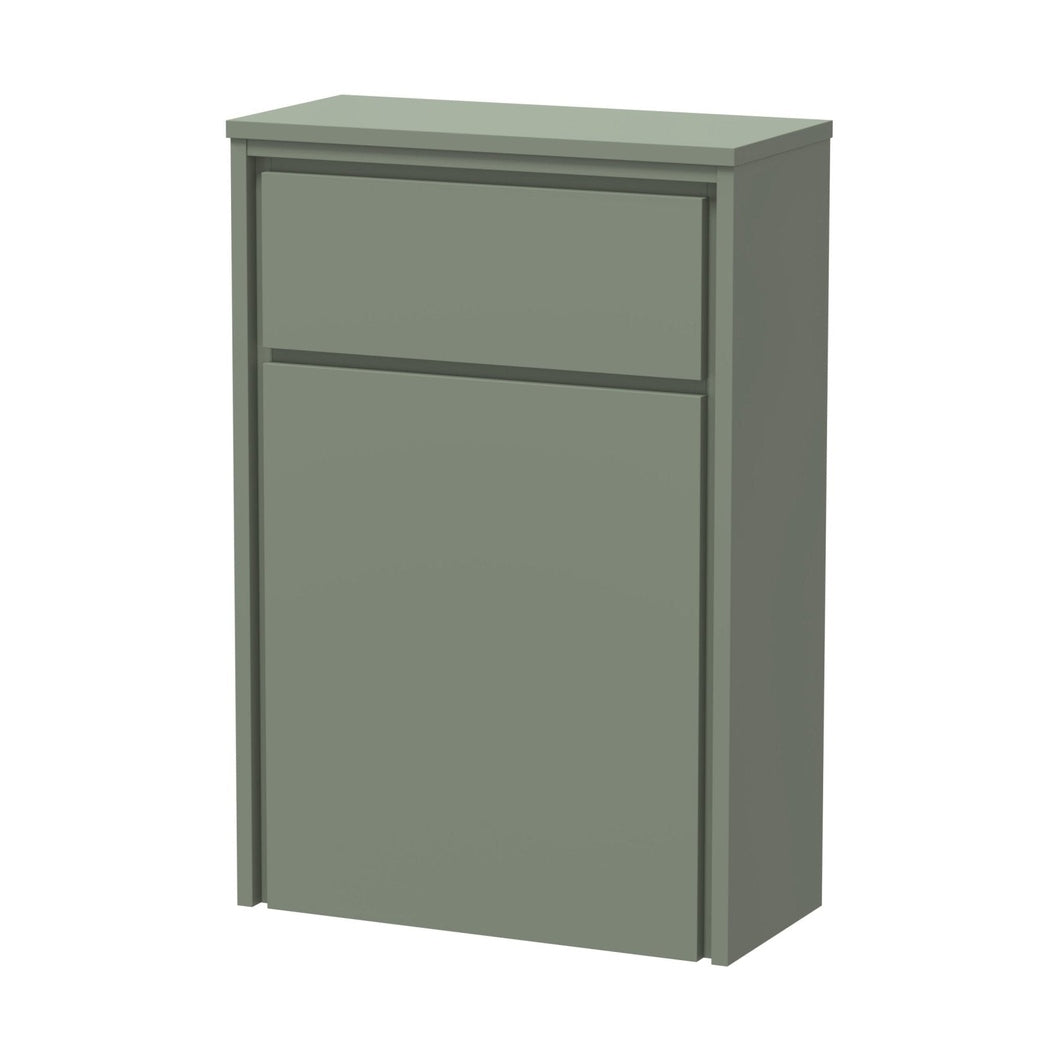 Hudson Reed Lille 550mm Wc Unit (255 Deep) Contemp Fern Green MFC Smooth Matt 818x550x255mm - JJ Building Materials