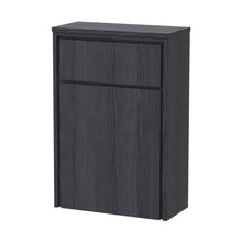 Hudson Reed Lille 550mm Wc Unit (255 Deep) Contemp Graphite Grey Woodgrain MFC Textured Woodgrain 818x550x255mm - JJ Building Materials