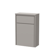 Hudson Reed Lille 550mm Wc Unit (255 Deep) Contemp Pebble Grey MFC Smooth Matt 818x550x255mm - JJ Building Materials