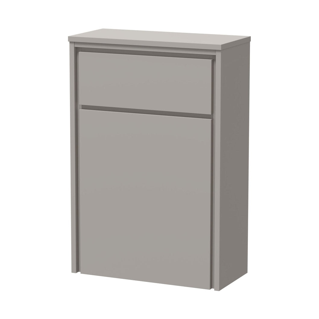 Hudson Reed Lille 550mm Wc Unit (255 Deep) Contemp Pebble Grey MFC Smooth Matt 818x550x255mm - JJ Building Materials
