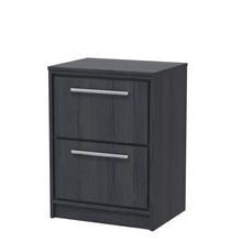 Hudson Reed Lille 600mm Floor Standing 2 - drawer Vanity With Worktop Contemp Graphite Grey Woodgrain MFC Textured Woodgrain 818x605x460mm - JJ Building Materials