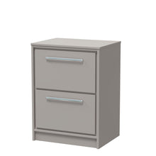 Hudson Reed Lille 600mm Floor Standing 2 - drawer Vanity With Worktop Contemp Pebble Grey MFC Smooth Matt 818x605x460mm - JJ Building Materials