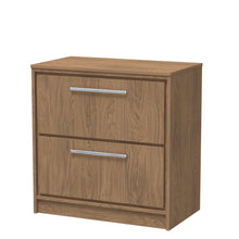 Hudson Reed Lille 800mm Floor Standing 2 - drawer Vanity With Worktop Contemp Antique Oak MFC Textured Woodgrain 818x805x460mm - JJ Building Materials